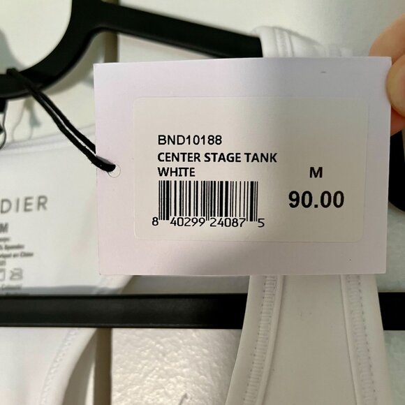 NWT Bandier Center Stage Tank in White size M $90 retail - Picture 6 of 12